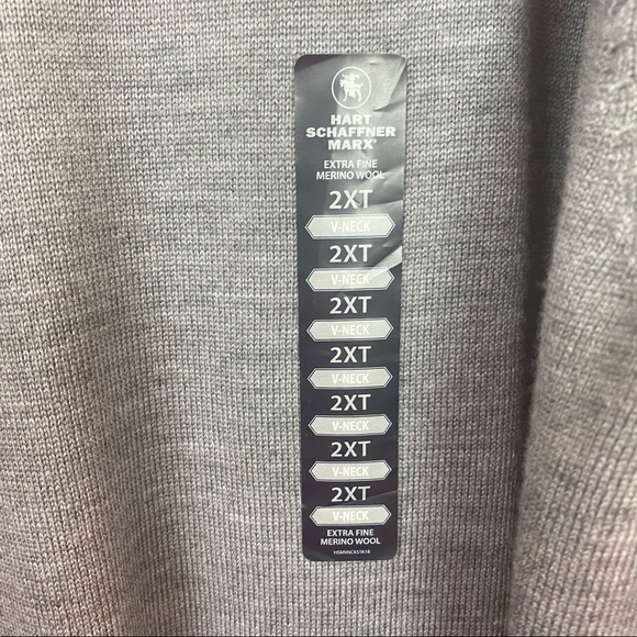 HART SCHAFFNER MARX - Men’s Wool Sweater - 2XT - Picture 6 of 9